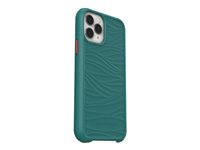 LifeProof WAKE - Takakansi matkapuhelimelle - valtameriperäinen kierrätetty muovi - down under, vihreä/oranssi - pehmeä aalto malleihin Apple iPhone 11 Pro 77-65117