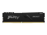 Kingston FURY Beast - DDR4 - moduuli - 16 Gt - DIMM 288 nastaa - 3600 MHz / PC4-28800 - CL18 - 1.35 V - puskuroimaton - non-ECC - musta KF436C18BB/16