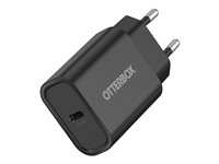 OtterBox - Verkkosovitin - 20 watti(a) - PD (24 pin USB-C) - musta 78-81338