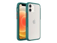 LifeProof SEE - Takakansi matkapuhelimelle - 50 % kierrätettyä muovia - be pacific (kirkas/oranssi/vihreä) malleihin Apple iPhone 12 mini 77-83058
