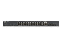 Zyxel GS1920-24v2 - Kytkin - smart - 24 x 10/100/1000 + 4 x combo Gigabit SFP - telineeseen asennettava GS1920-24V2-EU0101F