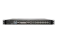 SonicWall NSa 6700 - Essential Edition - turvalaite - 10GbE, 5GbE, 2.5GbE, 25GbE, 40GbE - 1U - SonicWALL Secure Upgrade Plus Program (2 vuoden vaihtoehto) - telineeseen asennettava 02-SSC-9586