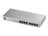 Zyxel GS1008HP - Kytkin - 8 x 10/100/1000 (PoE+) - seinään asennettava, työpöytä - PoE+ (60 W) GS1008HP-EU0101F