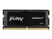 Kingston FURY Impact - DDR5 - moduuli - 16 Gt - 262-nastainen SO-DIMM - 4800 MHz / PC5-38400 - CL38 - 1.1 V - puskuroimaton - on-die ECC malleihin Intel Next Unit of Computing 13 Extreme Kit - NUC13RNGi9 KF548S38IB-16