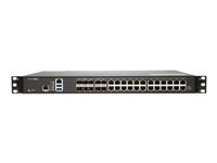 SonicWall NSa 3700 - Advanced Edition - turvalaite - 10GbE, 5GbE - 1U - SonicWALL Secure Upgrade Plus Program (2 vuoden vaihtoehto) - telineeseen asennettava 02-SSC-8203