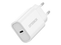 OtterBox - Verkkosovitin - 20 watti(a) - PD (24 pin USB-C) - valkoinen 78-81340