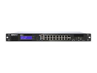 QNAP QGD-1600 - Kytkin - smart - 4 x 10/100/1000 (PoE++) + 10 x 10/100/1000 (PoE+) + 2 x yhdistelmä Gigabit SFP (PoE+) - telineeseen asennettava - AC QGD-1600-4G