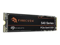 Seagate FireCuda 540 ZP1000GM3A004 - SSD - salattu - 1 Tt - sisäinen - M.2 2280 (kaksipuolinen) - PCI Express 5.0 x4 (NVMe) - Self-Encrypting Drive (SED), TCG Opal Encryption 2.01 - sekä 3 vuoden Seagate Rescue Data Recovery ZP1000GM3A004