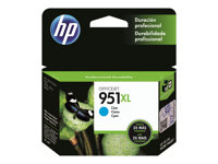 HP 951XL - Tuottoisa - sinivihreä - alkuperäinen - mustepatruuna malleihin Officejet Pro 251dw, 276dw, 8100, 8600, 8600 N911a, 8610, 8615, 8620, 8625, 8630 CN046AE#BGX